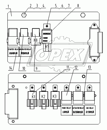 46C1847 002 RELAY MOUNTING AS