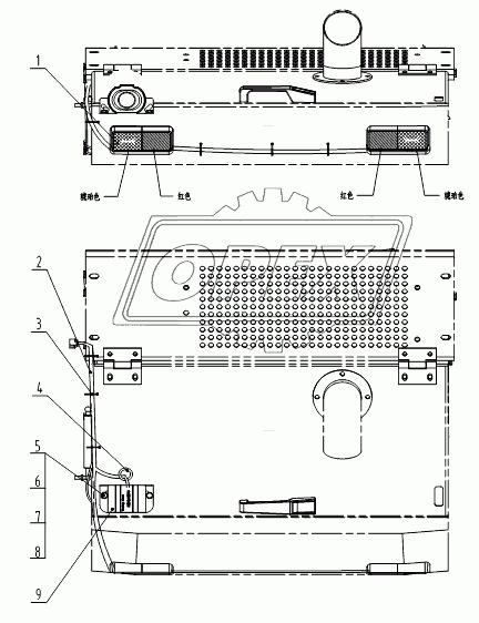 46C1635 003 TOP COVER WIRING AS