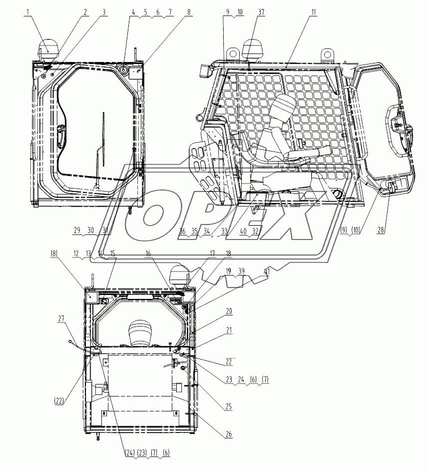 46C1636 011 CAB HARNESS