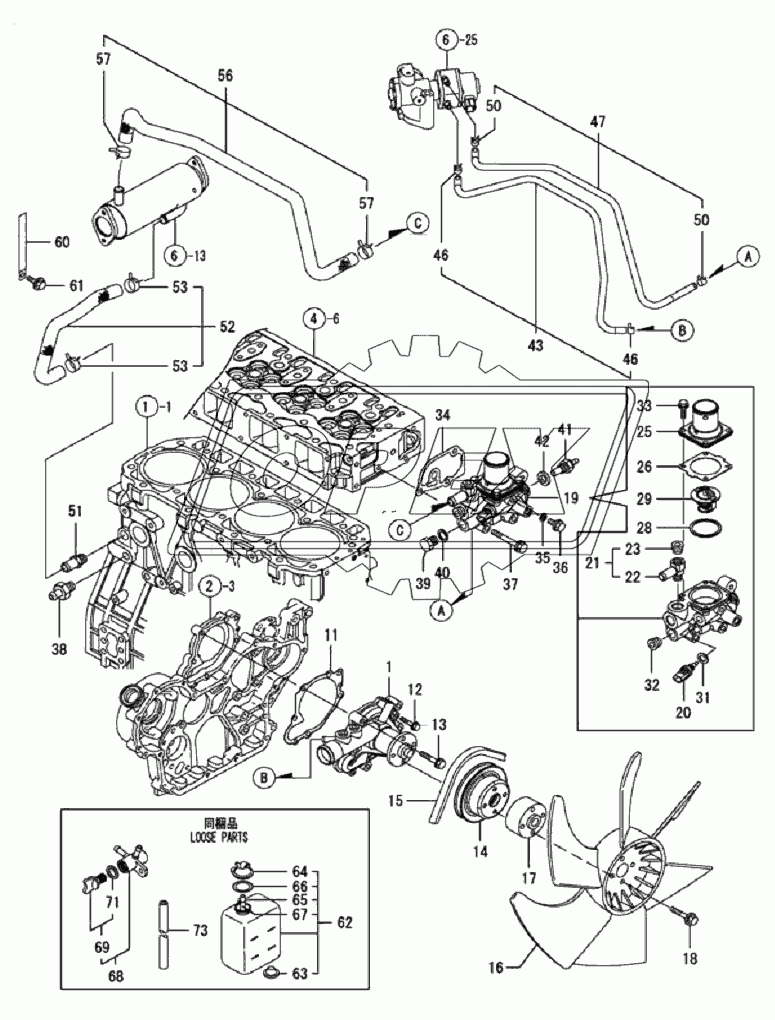 40C0863 000 COOLING WATER SYSTEM