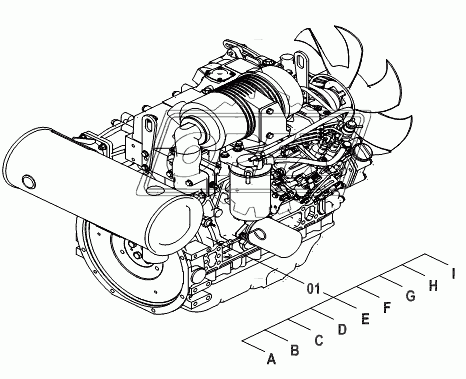 40C0363 000 DIESEL ENGINE