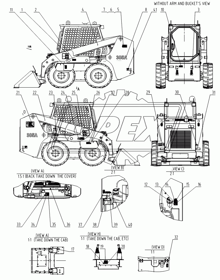 34C1493 005 DECAL GROUP