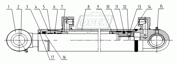 10C0559 000 BOOM CYLINDER