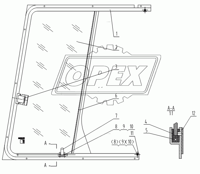 47C0880 001 LOUVER