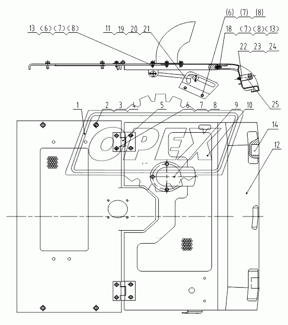 48C0531 005 TOP COVER