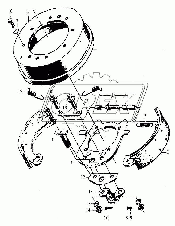 13С0008 Стояночный тормоз