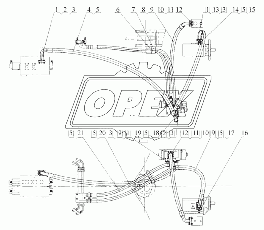 00C0209 Трубопровод блока клапана