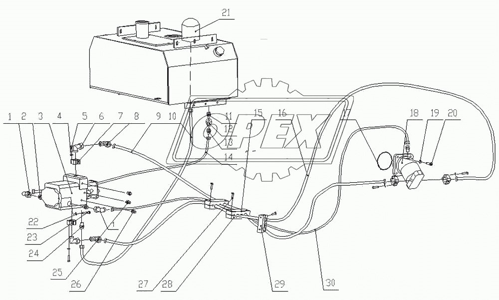 Hydraulic vibration system