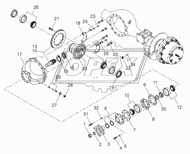 Main reducer assembly