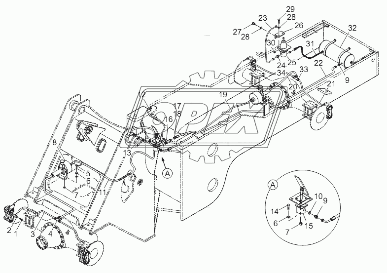 Service brake system (CDM833.08)