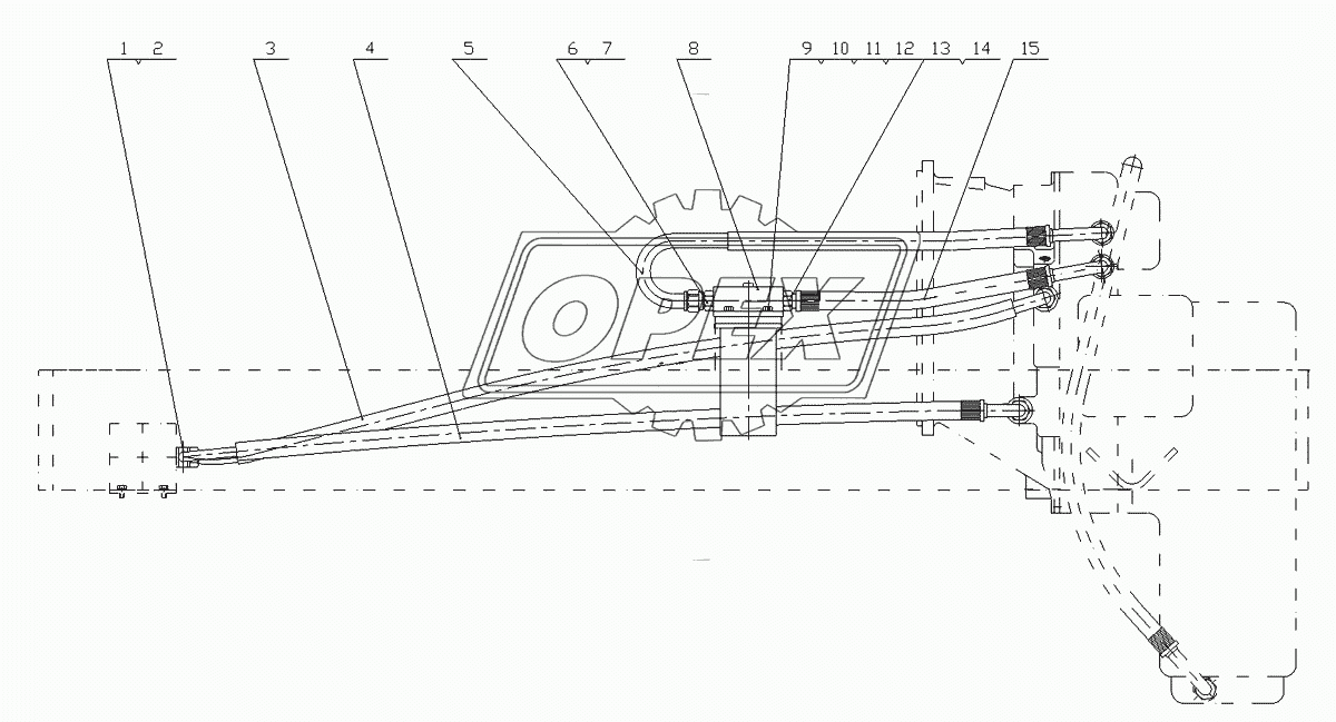 Transmission and Torque Converter Oil Circuit Assembly