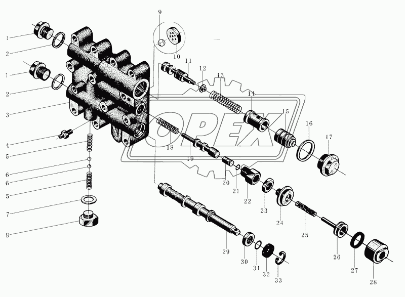 Transmission control valve assembly