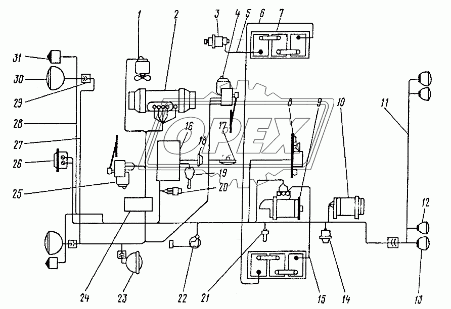 Схема электрооборудования 40810-3700