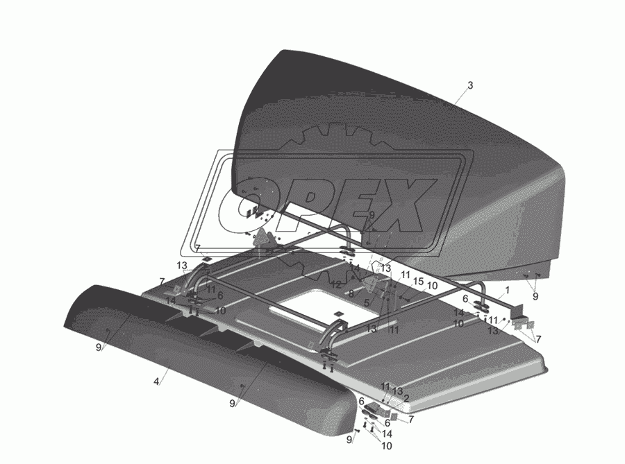 Установка обтекателей 4370-8000014-010