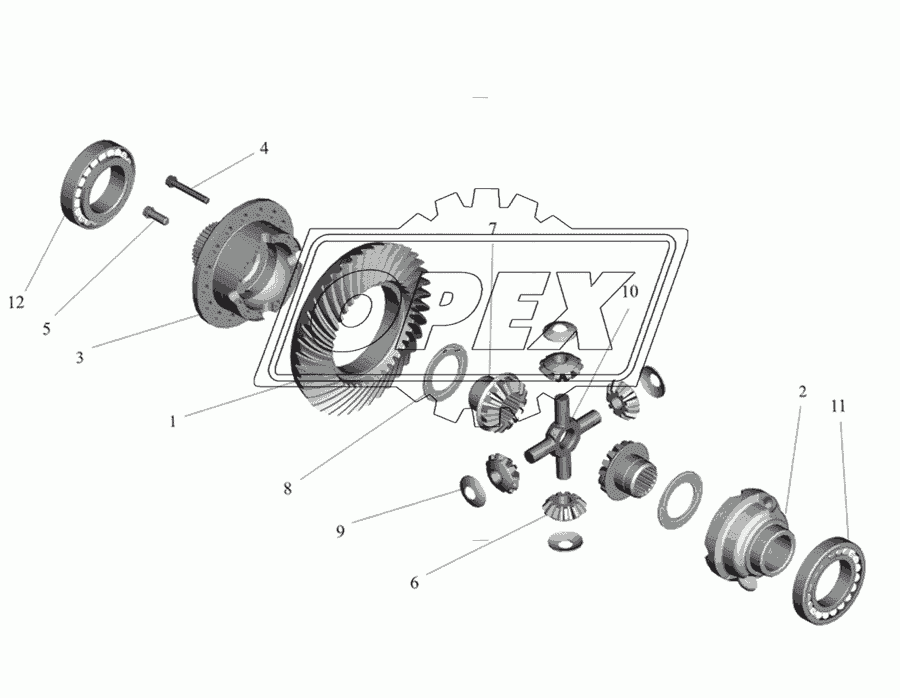 Редуктор заднего моста. Дифференциал