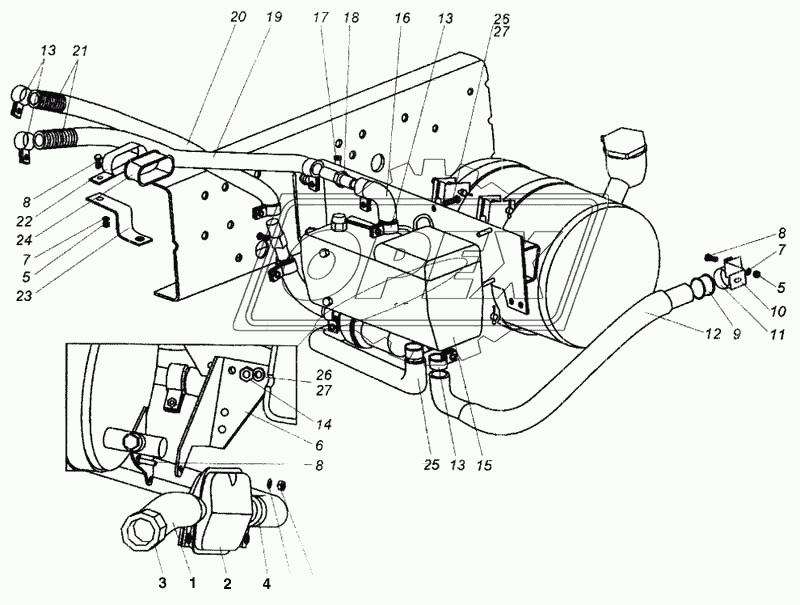 Установка подогревателя. Hydronic 10