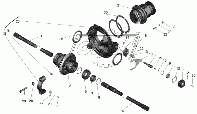 Редуктор заднего моста