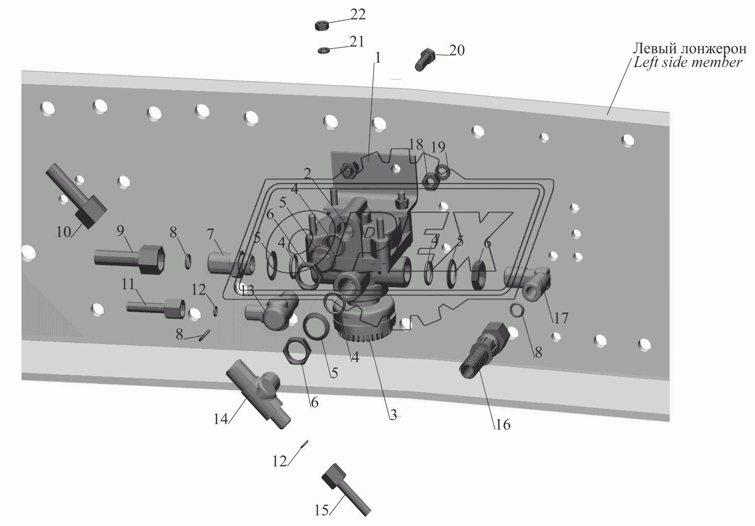Установка ускорительного клапана и присоединительной арматуры 2