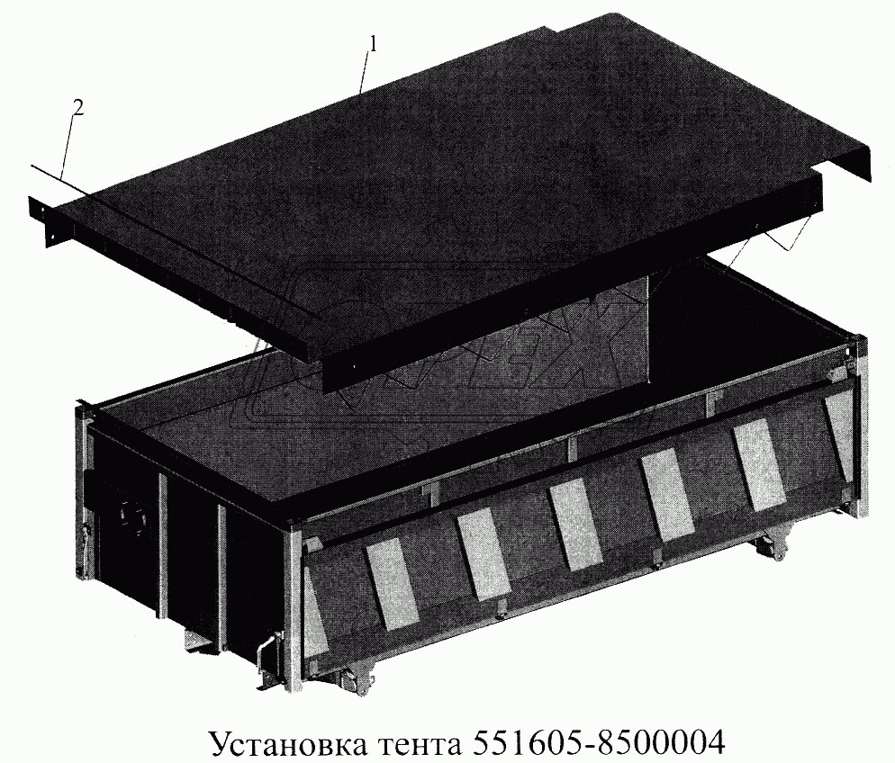 Установка тента 551605-8500004