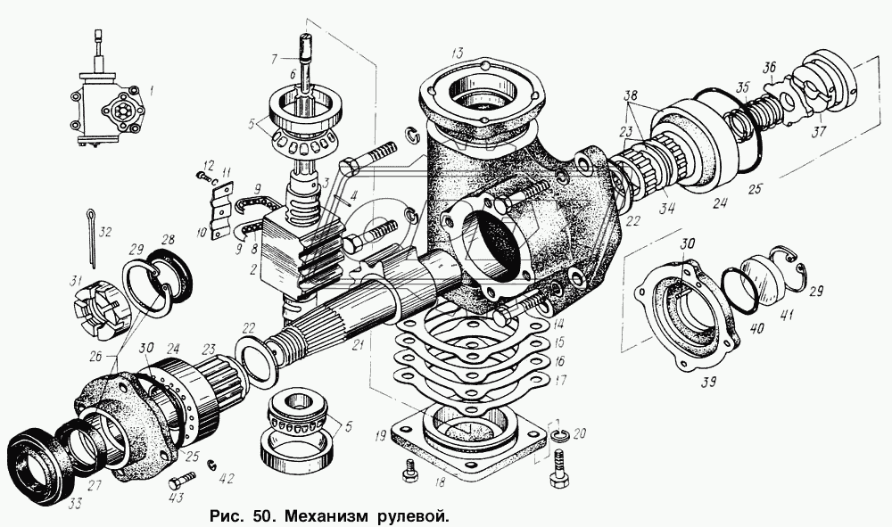 Механизм рулевой
