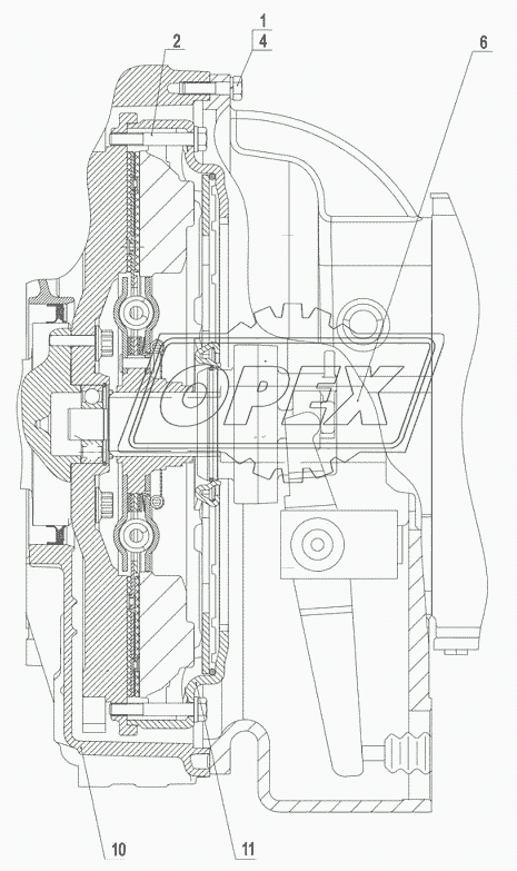 Двигатель с коробкой передач и сцеплением 6501В9-1000300-020, (030)