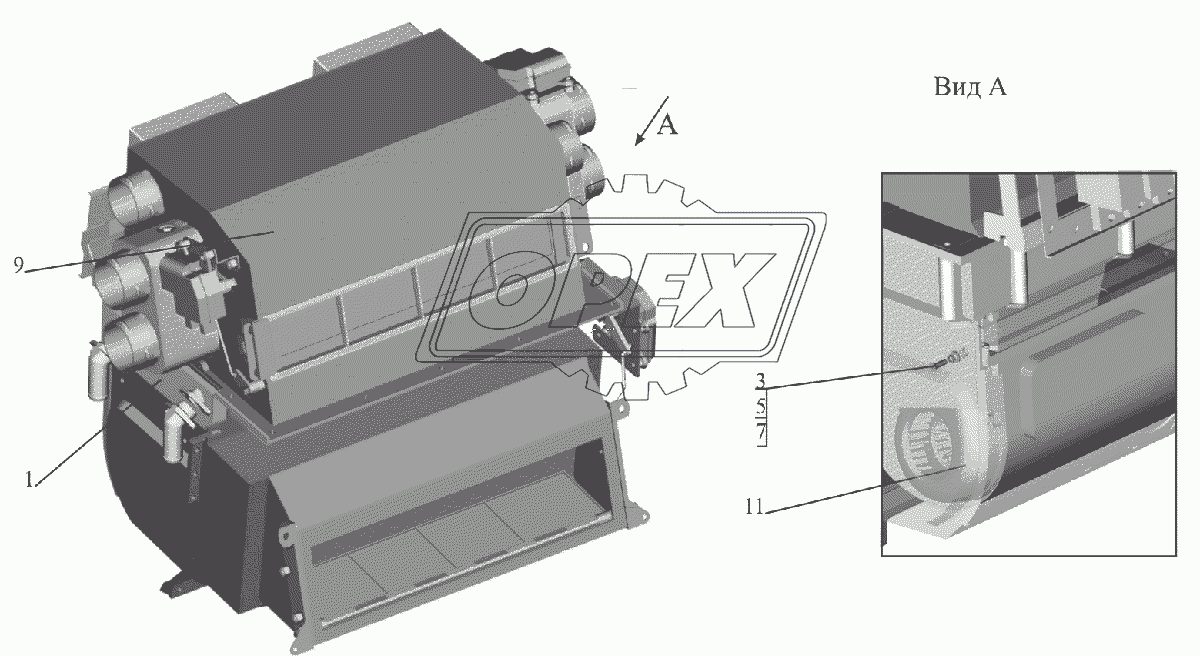 Отопитель 631019-8101010