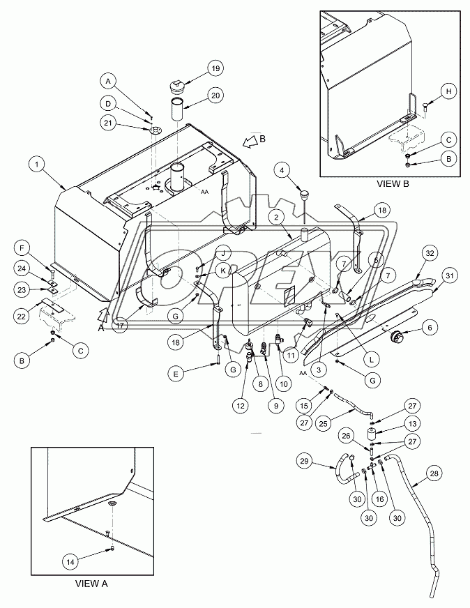 TANKS (FUEL + HYDRAULIC)