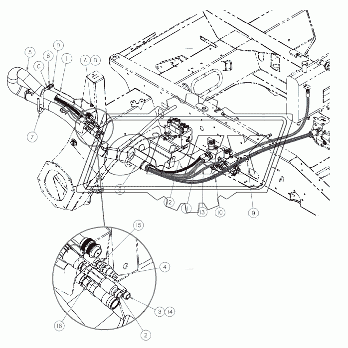 LH COUPLERS, HYDRAULICS