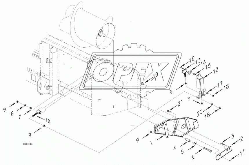 AUGER SUPPORT (RH)