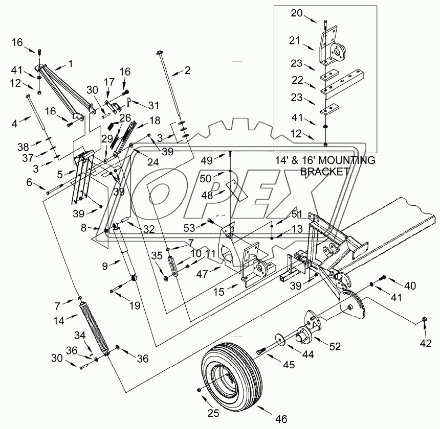 MAIN FRAME MOUNTING ASSEMBLY