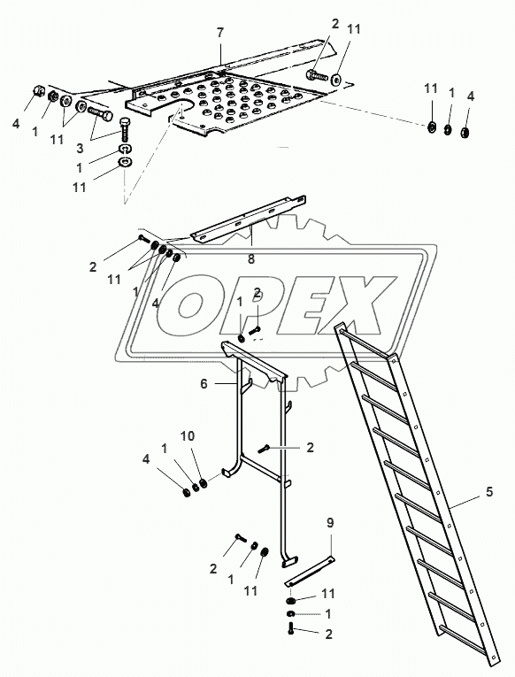 Engine Access Ladder