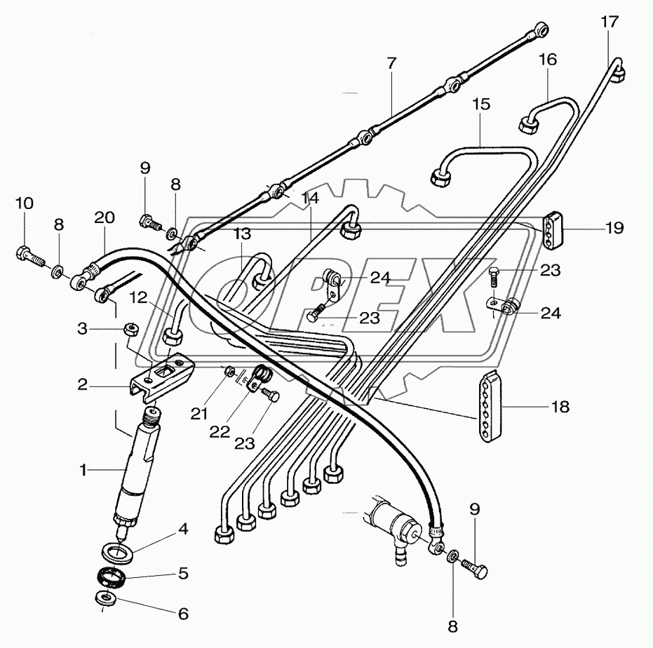 Engine, Fuel Pipe 8350