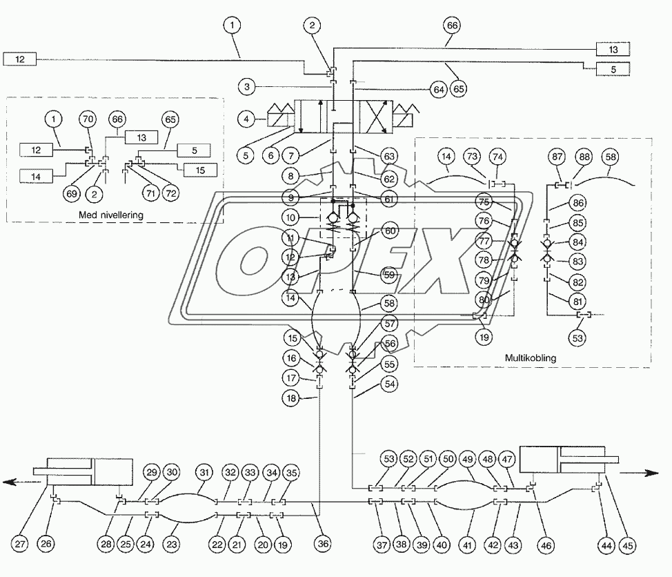 Hydraulic - Reel Fore/Aft.