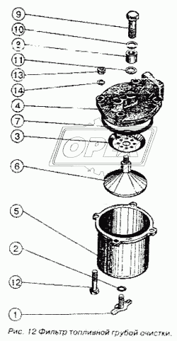 Фильтр топливный грубой очистки