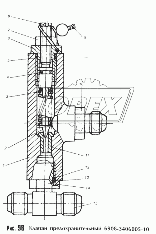 Клапан предохранительный 6908-3406005-10