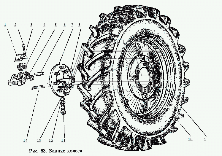 Колеса задние