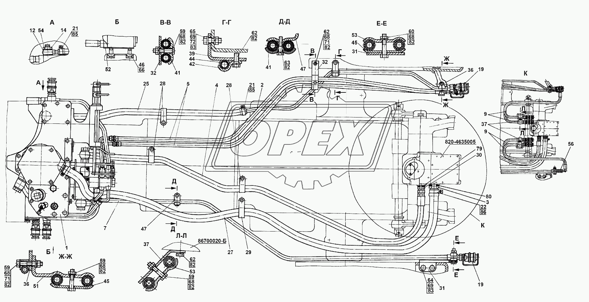 Гидросистема М1221-4600010