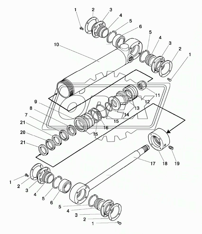 Гидроцилиндр Ц63 (63x30-200)