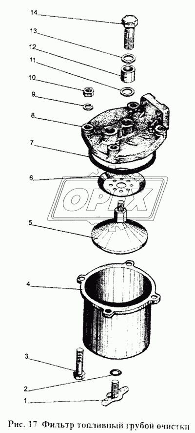 Фильтр топливный грубой очистки