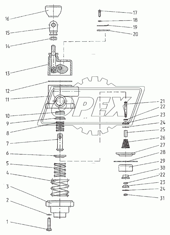 Кран тормозной 2