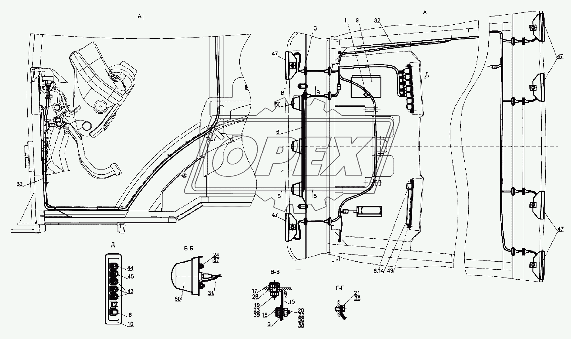 Установка фар рабочих Беларус-2122.4