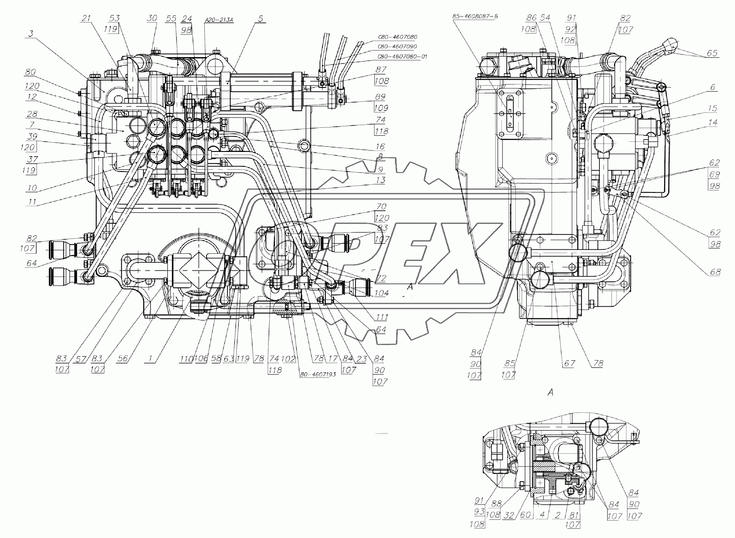 Корпус гидросистемы С90-4600015