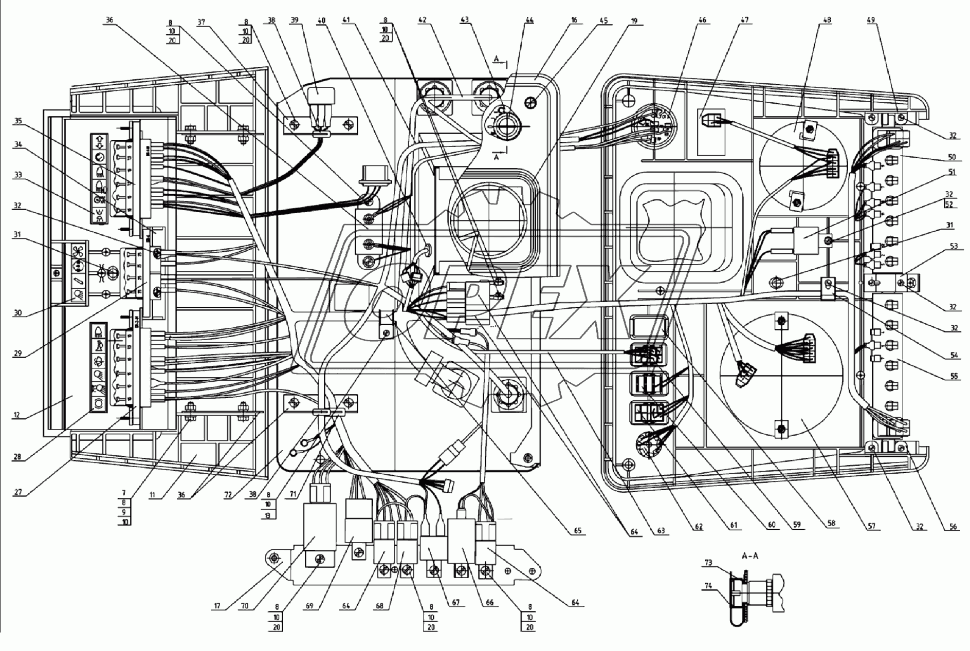 Основание, приборы 80-3805010