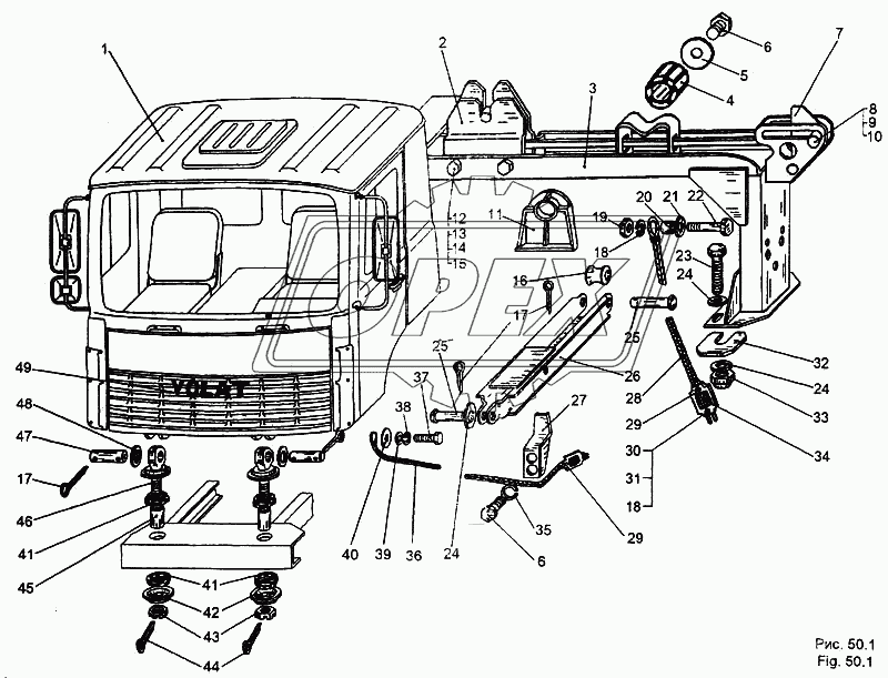 Подвеска кабины