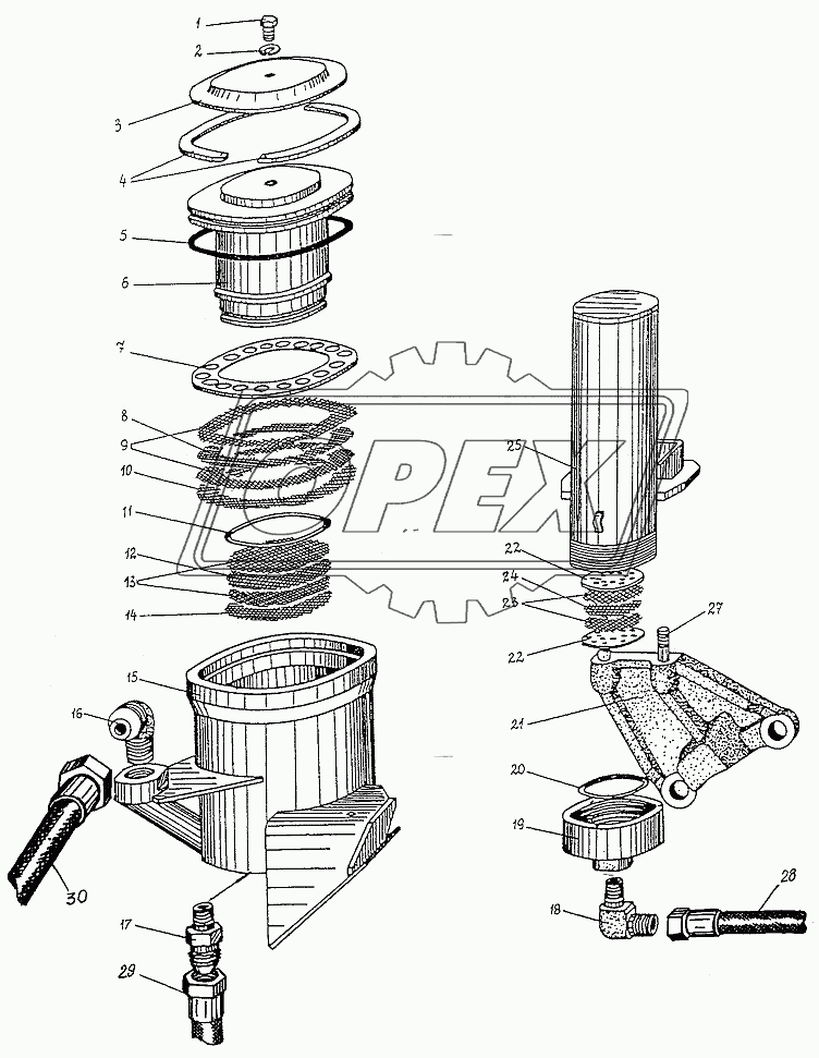 Гидротрансформатор, механизмы редуктора и переключения коробки передач, подвеска ГМП 14