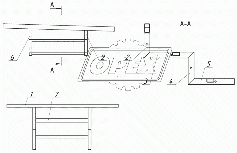 5299-5101651 – Каркас подножки средней