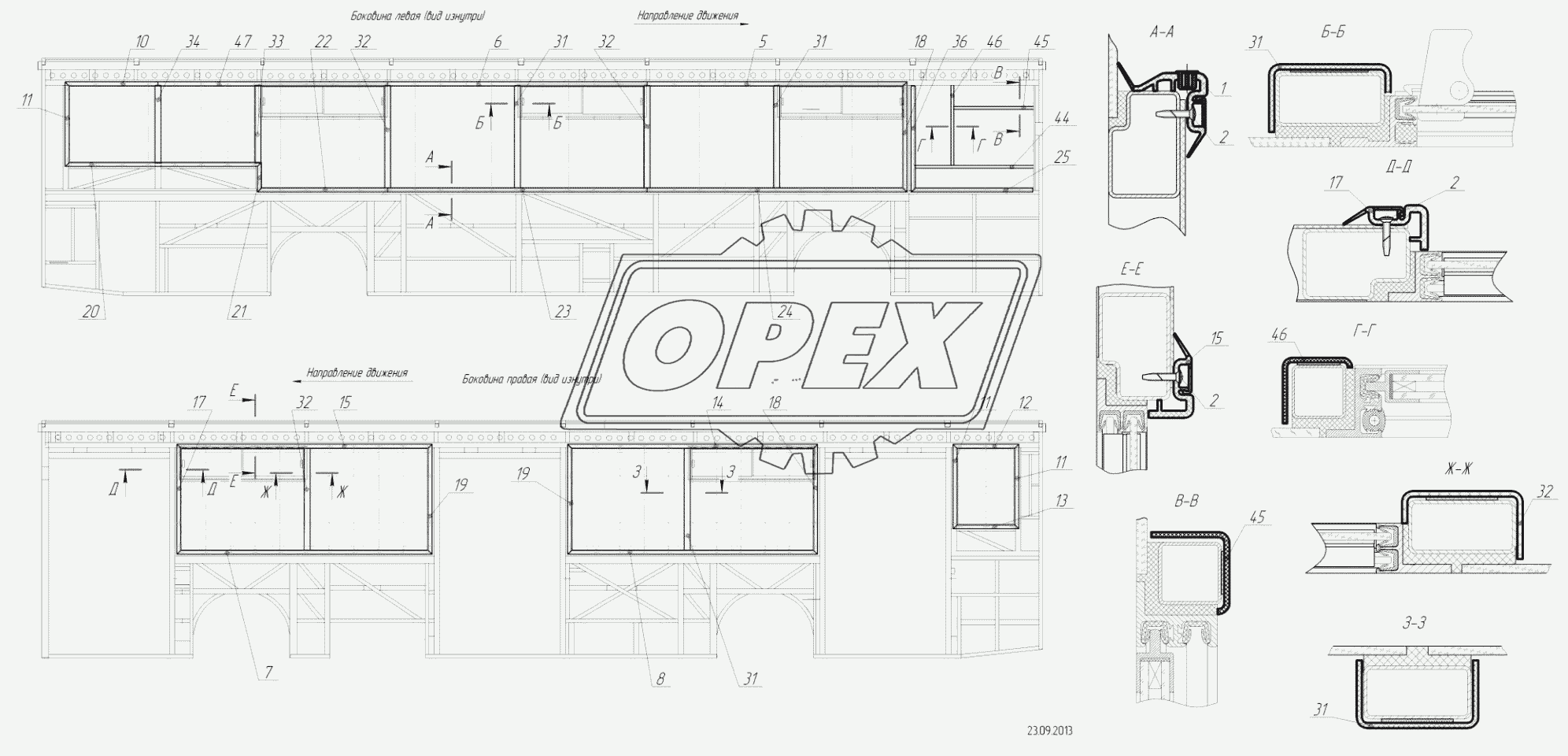 5299-102-5403100 – Окантовка окон