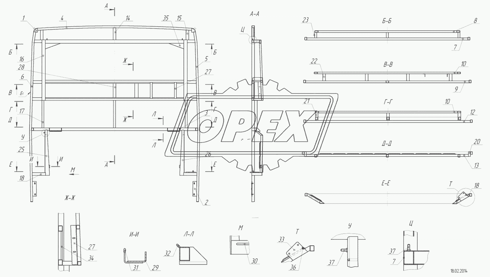 5299-102-5601010 – Каркас задка