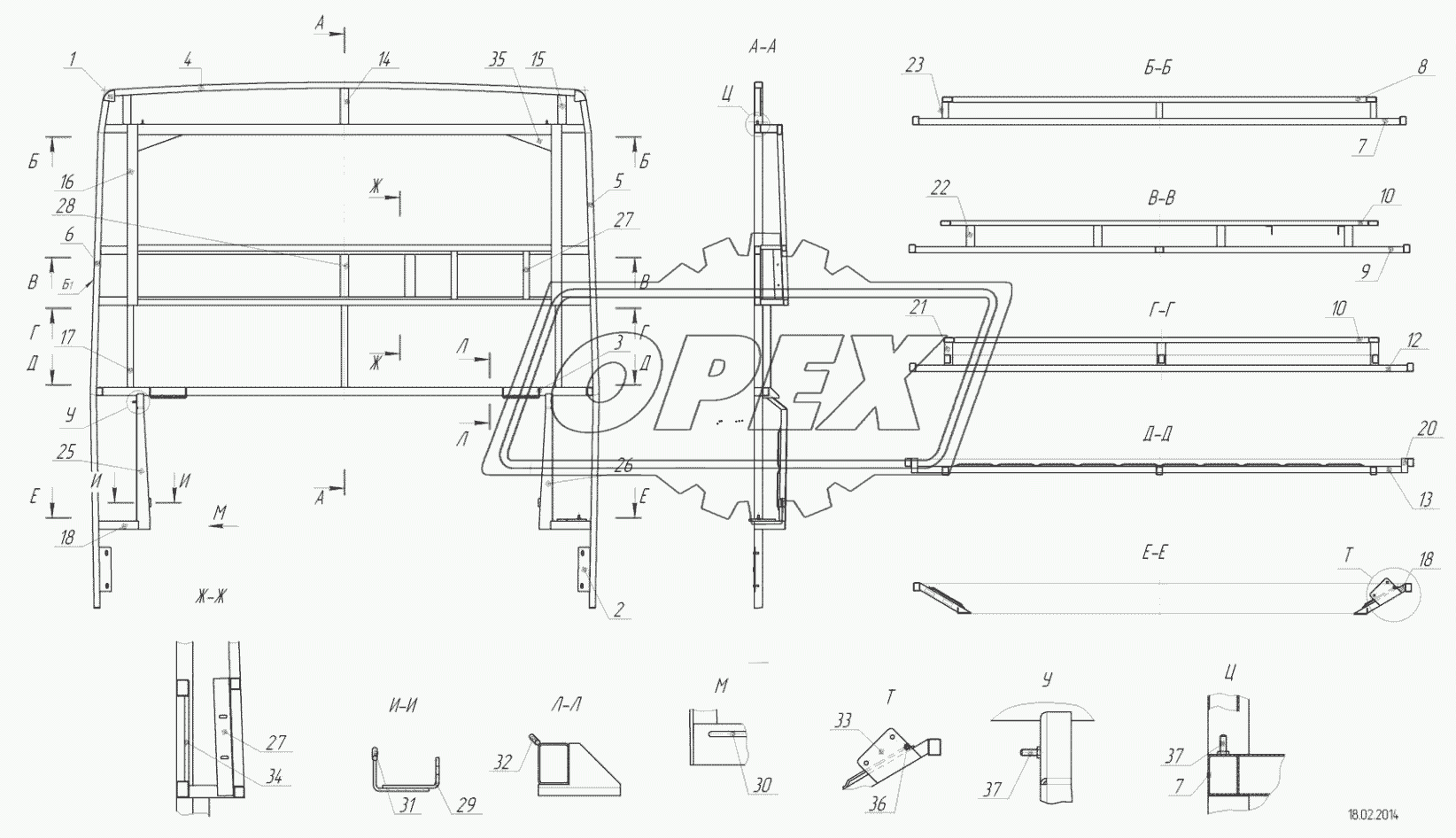 5299-102-5601010 – Каркас задка