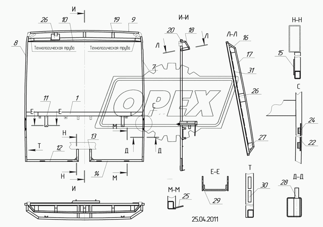 5299-08-5301010-01 – Каркас передка